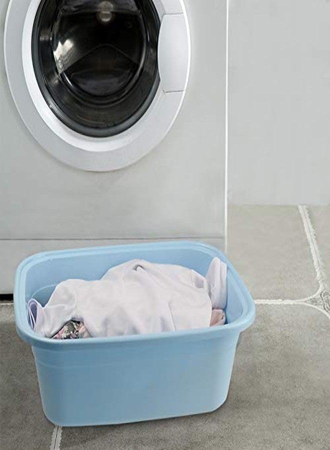 Eagrye 3-Pack 16 Quart Large Plastic Wash Basin, Rectangle Dish Pan, Blue - Image 5